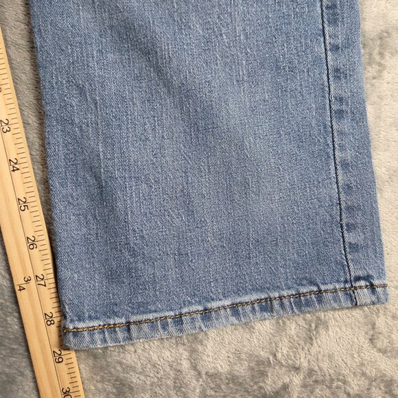 Levis 569 Jeans Mens 34X30 Blue Loose Straight Stretch Denim Workwear Western - Picture 9 of 9